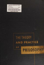 Cover of Theory and Practice of Philosophy by Abraham Edel