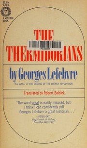 Cover of Les thermidoriens by Georges Lefebvre