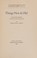 Cover of: Things new & old; Selected poems, published and unpublished