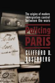 Cover of: Policing Paris by Clifford Rosenberg