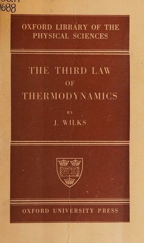 cover of The third law of thermodynamics