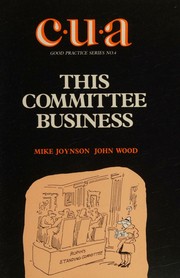 Cover of: This committee business
