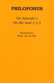 Cover of: On Aristotle's "On the Soul 1.35" (Ancient Commentators on Aristotle)