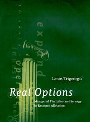 Cover of: Real options by Lenos Trigeorgis