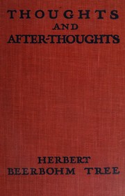 Cover of: Thoughts and after-thoughts