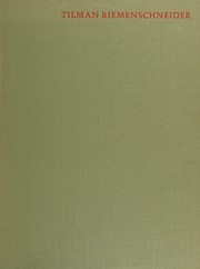 Cover of: Tilman Riemenschneider.