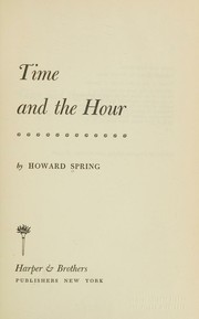 Cover of: Time and the hour