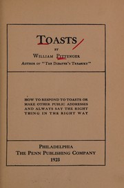Cover of: Toasts [microform] by William Pittenger, William Pittenger