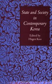 Cover of: State and society in contemporary Korea by edited by Hagen Koo.