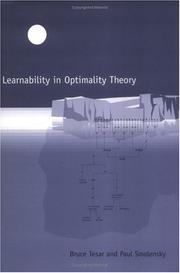 Cover of: Learnability in optimality theory