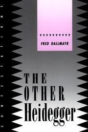 Cover of: The Other Heidegger (Contestations : Cornell Studies in Political Theory)