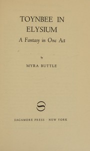 Front cover of Toynbee in Elysium by Victor Purcell