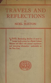 Cover of: Travels and reflections