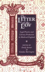 Cover of: The Letter of the Law by 