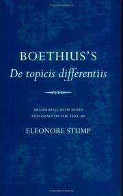 Cover of: Boethius's De Topicis Differentiis (Cornell Classics in Philosophy)