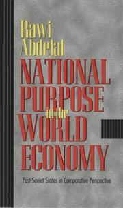 Cover of: National Purpose In The World Economy by Rawi Abdelal