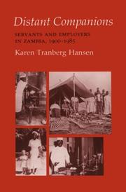 Cover of: Distant companions | Karen Tranberg Hansen