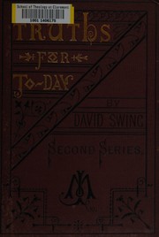 Cover of: Truths for to-day