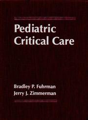 Cover of: Pediatric critical care