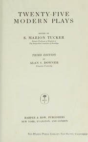 Front cover of Twenty-five modern plays by Samuel Marion Tucker