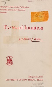 Cover of: Types of intuition