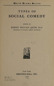 Cover of: Types of social comedy