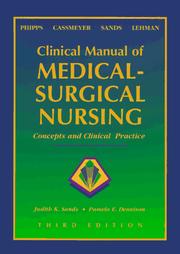 Cover of: Clinical manual of medical-surgical nursing: concepts and clinical practice.