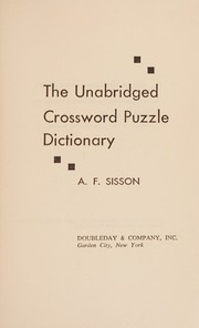 Cover of: The unabridged crossword puzzle word finder.