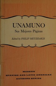 Cover of: Unamuno: sus mejores páginas.