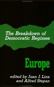 Cover of: The Breakdown of Democratic Regimes, Vol. 2: Europe