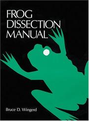 Cover of: Frog Dissection Manual (Johns Hopkins Dissection Series)