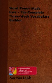 Cover of: Word Power Made Easy by Norman Lewis, Norman Lewis