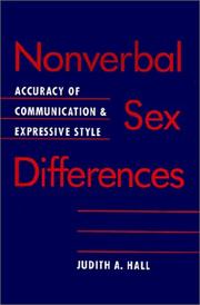 Cover of: Nonverbal Sex Differences by Judith A. Hall