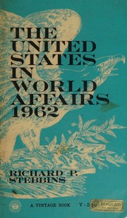 Cover of: The United States in world affairs, 1962 (A Vintage book)