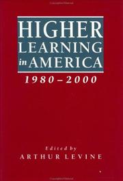 Cover of: Higher learning in America, 1980-2000