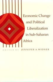 Cover of: Economic change and political liberalization in Sub-Saharan Africa