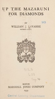 Cover of: Up the Mazaruni for Diamonds.