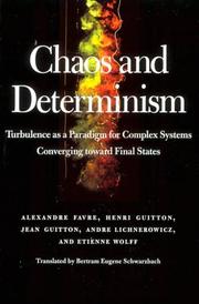 Cover of Chaos and Determinism by Alexandre Favre