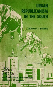 Cover of: Urban republicanism in the South.