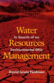 Cover of: Water Resources Management by David Lewis Feldman, David Lewis Feldman