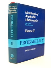 Cover of: Probability, Volume 2, Handbook of Applicable Mathematics by W. Ledermann, Emlyn Lloyd