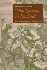 Cover of: Don Quixote in England | Ronald Paulson