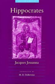 Cover of: Hippocrates by Jacques Jouanna