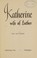Cover of: Katherine, wife of Luther.