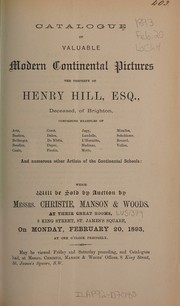 Cover of: Modern continental pictures by Manson & Woods Christie, Manson & Woods Christie
