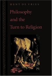 Cover of: Philosophy and the Turn to Religion
