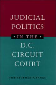 Cover of: Judicial politics in the D.C. Circuit Court