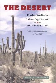 Cover of: The desert | John Charles Van Dyke