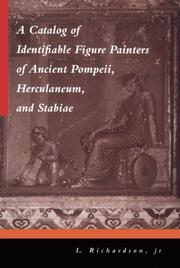 Cover of: A catalog of identifiable figure painters of ancient Pompeii, Herculaneum, and Stabiae