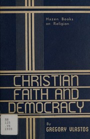 Cover of: Christian faith and democracy